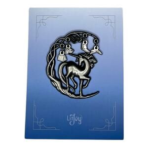 LitJoy 2024 Lunacore Logo Pin - Moon Unicorn Books Charms